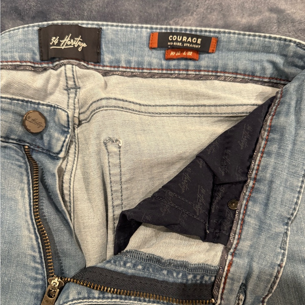 Heritage Light Blue Slim Straight Jeans
